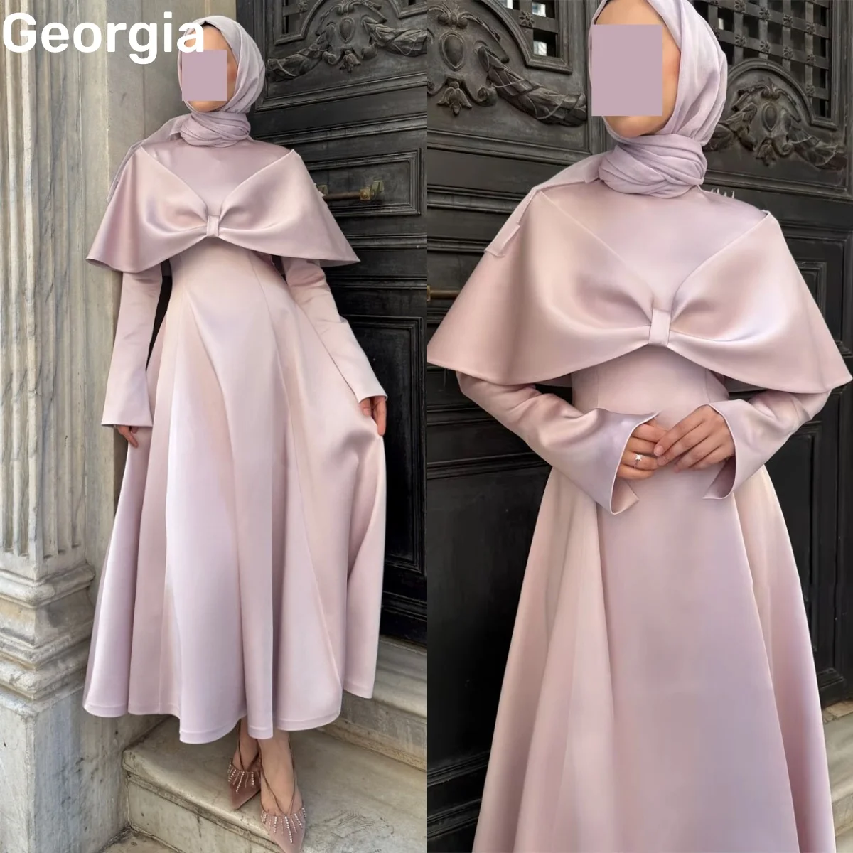 فساتين سهرة Customize Scoop Neckline A-Line Floor-Length Luxury Dresses Evening Ruffle Zipper Up Long Sleeves Wedding Party Dres
فساتين سهرة Customize Scoop Neckline A-Line Floor-Length Luxury Dresses Evening Ruffle Zipper Up Long Sleeves Wedding Party Dres