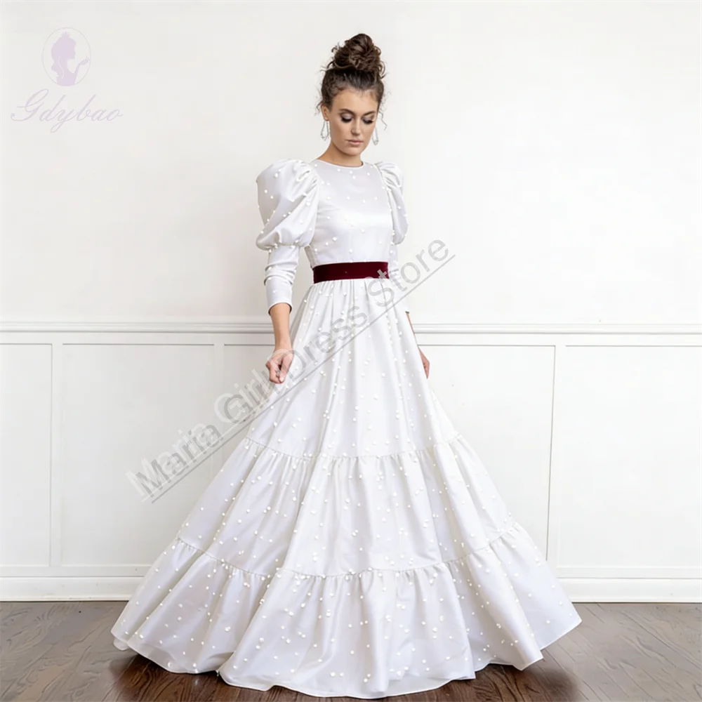 Custom White Satin 15 Quinceañera Dresses with Pearl Decoration for Adult Women's Wedding Event Host Celebrity Banquet Dresses
Custom White Satin 15 Quinceañera Dresses with Pearl Decoration for Adult Women's Wedding Event Host Celebrity Banquet Dresses