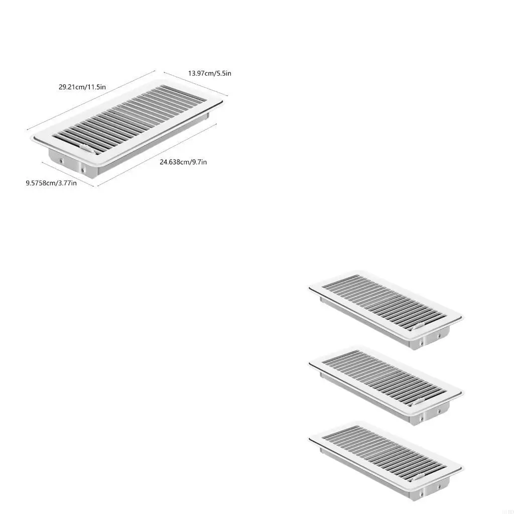 Triplicate Pack 4x10 Foot Steel Air Outlet Canopies HVAC Floor Grilles Strategy Commercial Residential
Triplicate Pack 4x10 Foot Steel Air Outlet Canopies HVAC Floor Grilles Strategy Commercial Residential