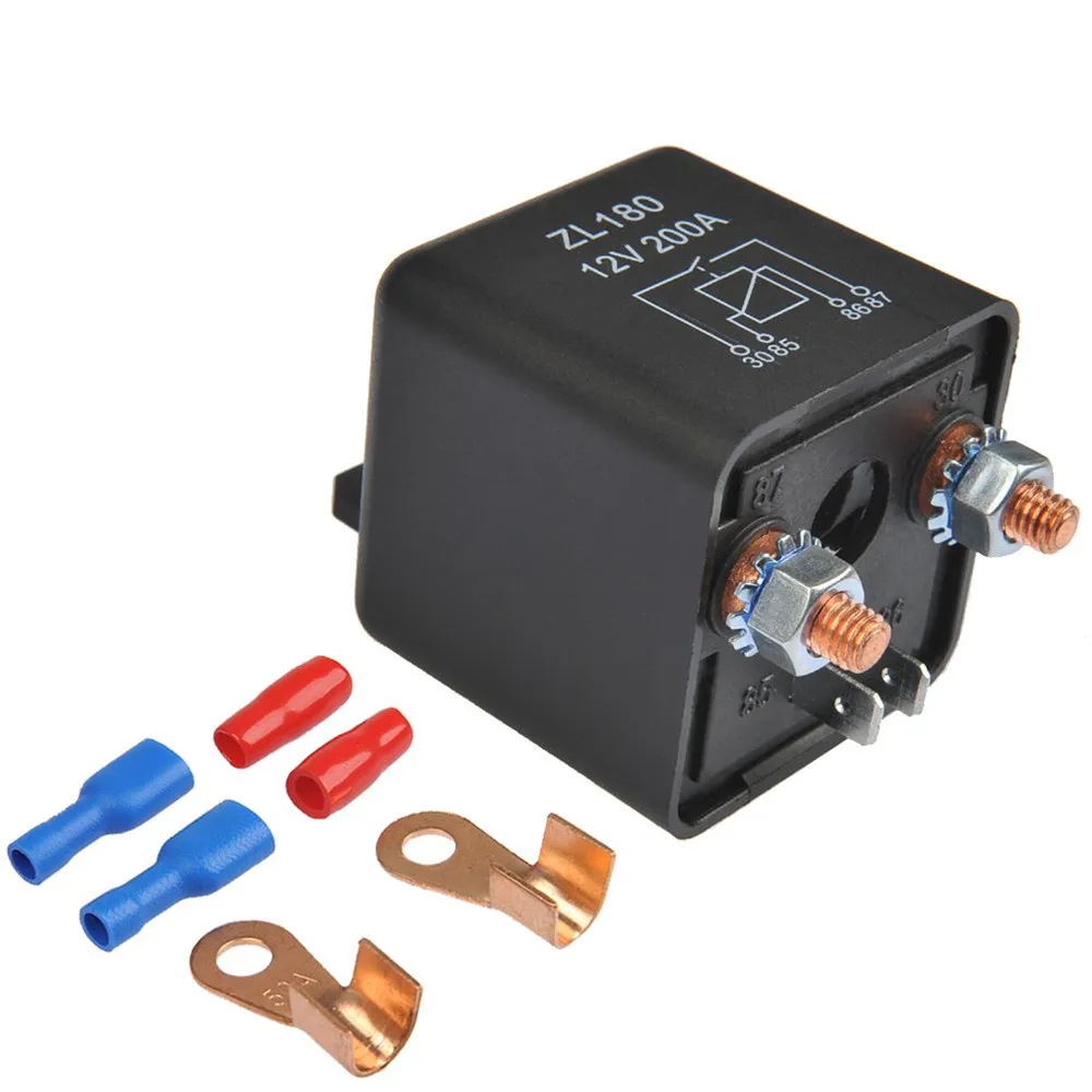 ZL180 12V 200A Relay Car Truck Engine Automobile Boat Car Starter Heavy Duty Split Charging with 2 Pin Footprint + 2 Terminal
ZL180 12V 200A Relay Car Truck Engine Automobile Boat Car Starter Heavy Duty Split Charging with 2 Pin Footprint + 2 Terminal