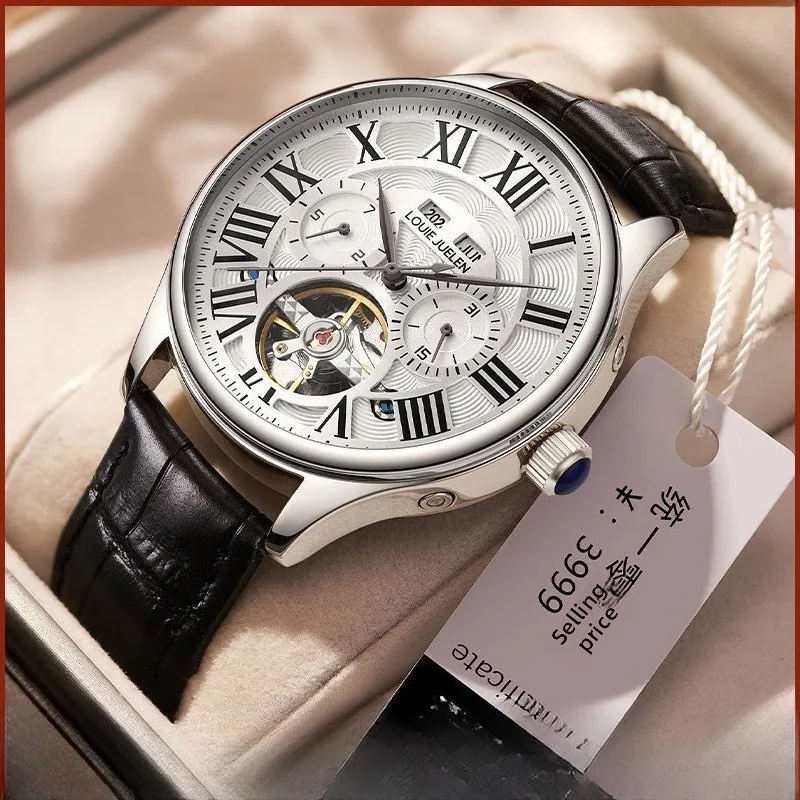 Stainless Steel Day-Date Skeleton Luminous Waterproof Self-Wind Automatic Mechanical Watch for Men
Stainless Steel Day-Date Skeleton Luminous Waterproof Self-Wind Automatic Mechanical Watch for Men