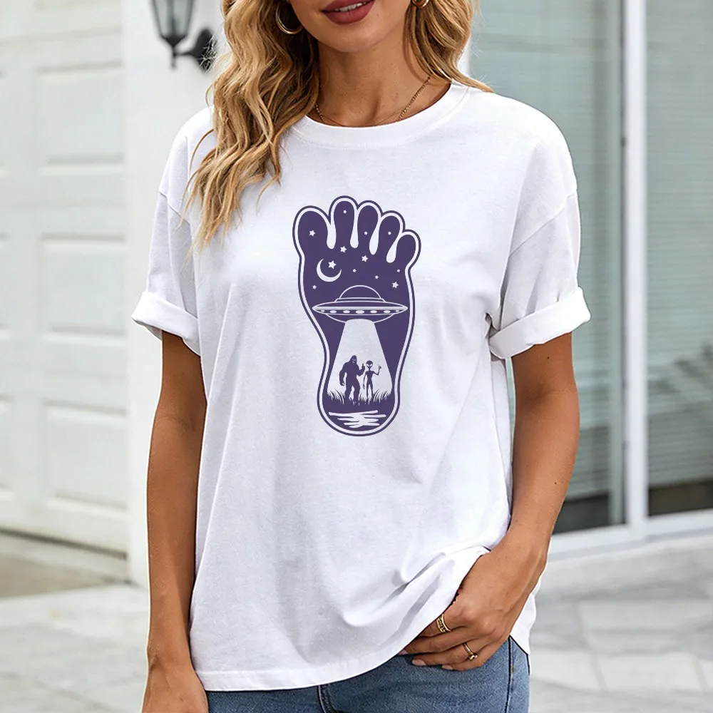 Bigfoot Alien UFO Encounter Design Shirt Funny Sasquatch Abduction Tee Footprint Graphic Night Sky Paranormal Cryptid TShirt
Bigfoot Alien UFO Encounter Design Shirt Funny Sasquatch Abduction Tee Footprint Graphic Night Sky Paranormal Cryptid TShirt