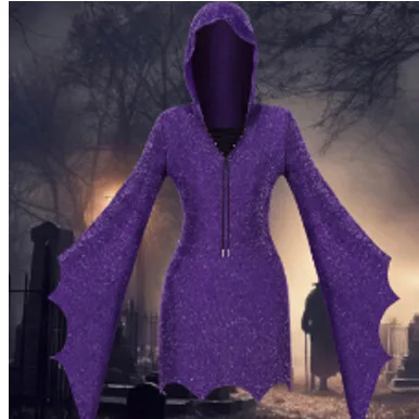 Ghost Bat Sleeve V Neck Irregular Sequins Jumpsuit Overall Playsuit Spring Summer Halloween Christmas Performance Costume
Ghost Bat Sleeve V Neck Irregular Sequins Jumpsuit Overall Playsuit Spring Summer Halloween Christmas Performance Costume
