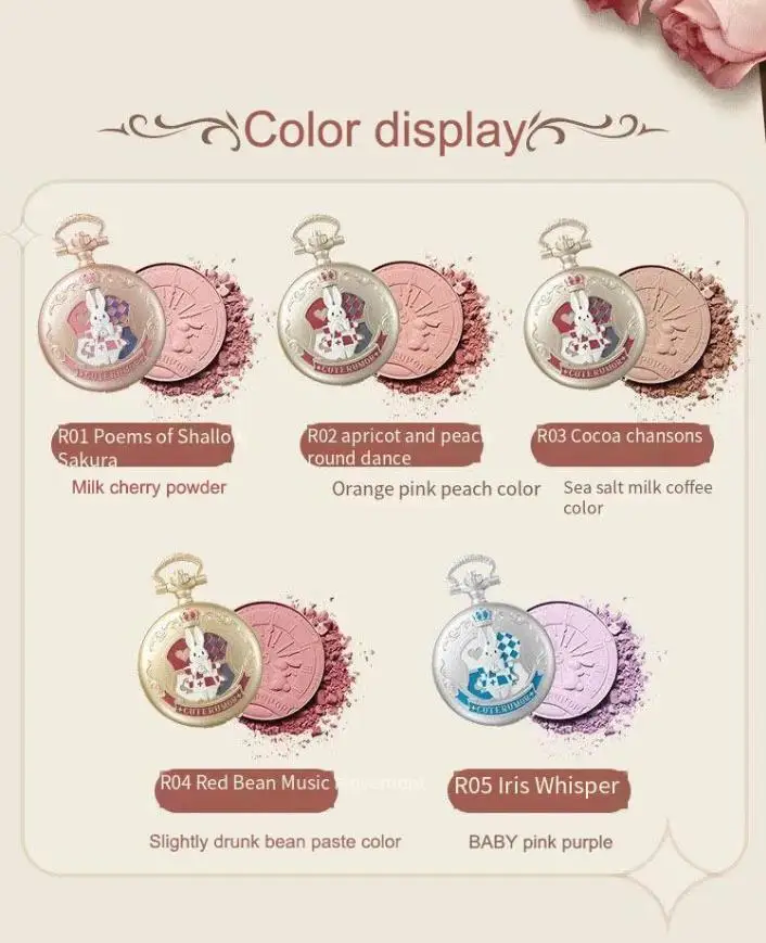 Cute Rumor Cute Rabbit Vitality Blush Carton Matte Repair Natural Expansion Contraction Color Blush Face Makeup Cosmetics
Cute Rumor Cute Rabbit Vitality Blush Carton Matte Repair Natural Expansion Contraction Color Blush Face Makeup Cosmetics