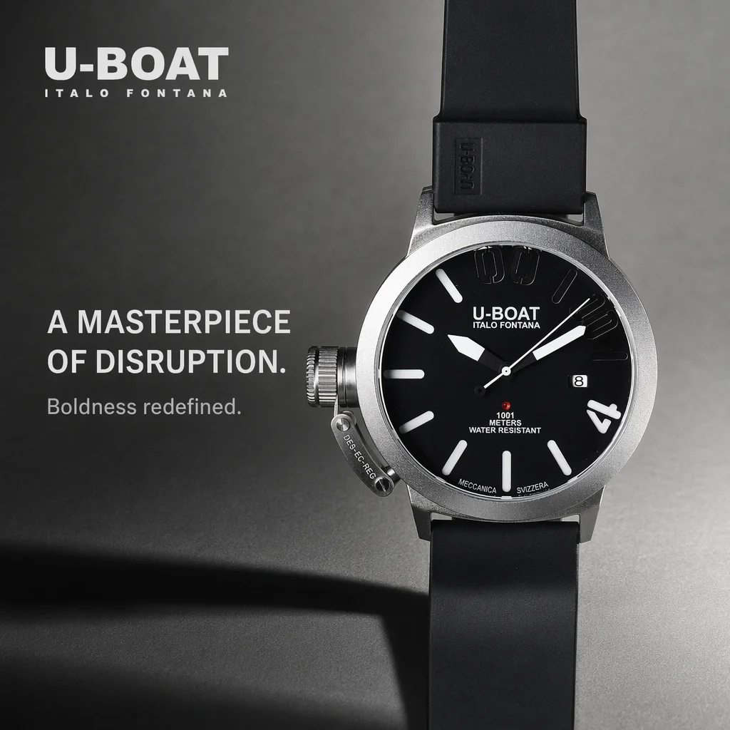 U-BOAT Men's Quartz Chronograph Sport Wristwatch Solid Stainless Steel Case Outdoor Daily Watch
U-BOAT Men's Quartz Chronograph Sport Wristwatch Solid Stainless Steel Case Outdoor Daily Watch