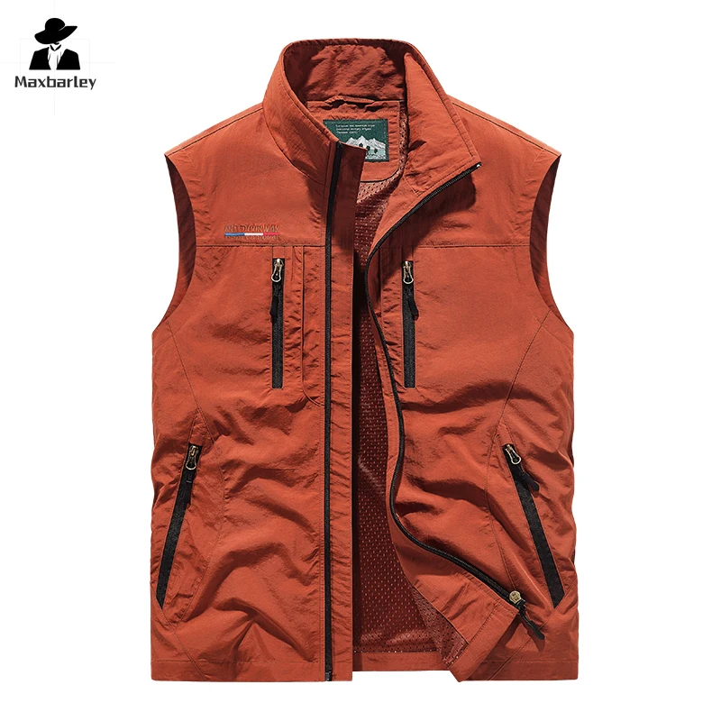 Summer Sleeveless Vest Men's Casual Sports Mesh Nylon Fabric Breathable Work Vest Outdoor Camping Fishing Multi-Pocket Jacket
Summer Sleeveless Vest Men's Casual Sports Mesh Nylon Fabric Breathable Work Vest Outdoor Camping Fishing Multi-Pocket Jacket