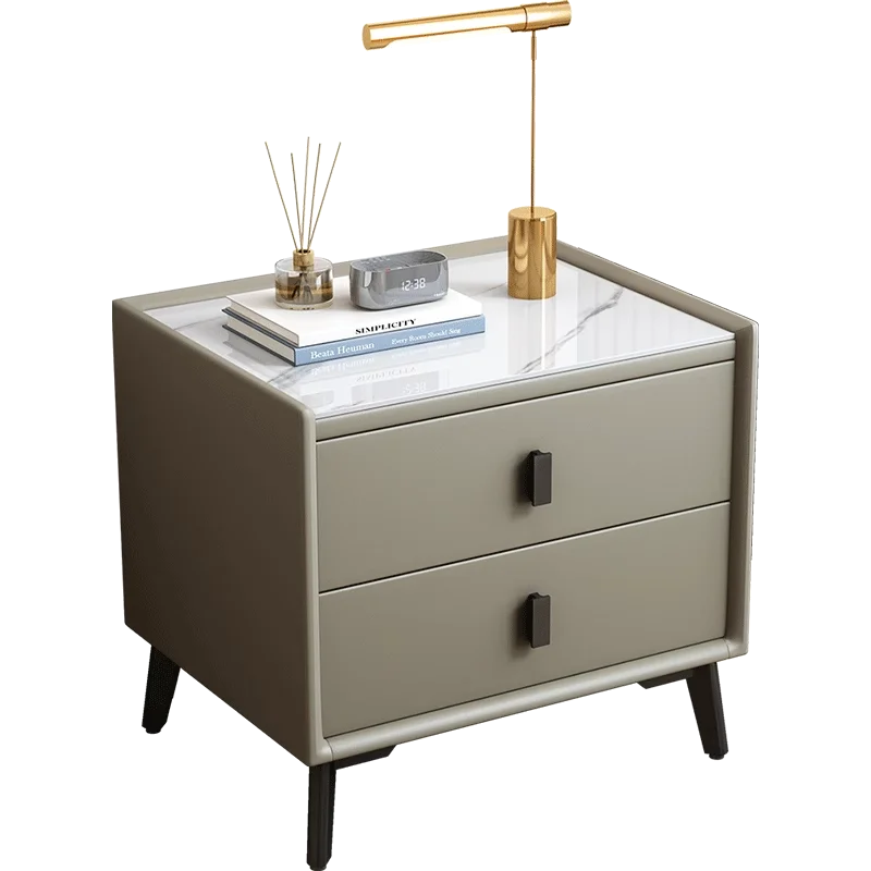 Simple modern rock slab bedside table All solid wood leather Internet celebrity bedside table Small bedroom storage cabinet
Simple modern rock slab bedside table All solid wood leather Internet celebrity bedside table Small bedroom storage cabinet