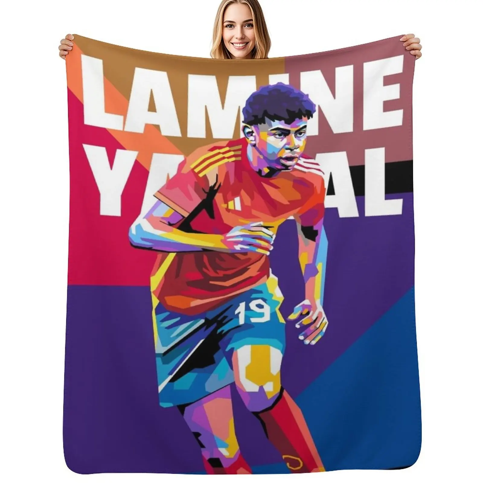Lamine Yamal in WPAP Pop Art Throw Blanket Shaggy Furry Soft Blanket for Bedroom Living Room
Lamine Yamal in WPAP Pop Art Throw Blanket Shaggy Furry Soft Blanket for Bedroom Living Room