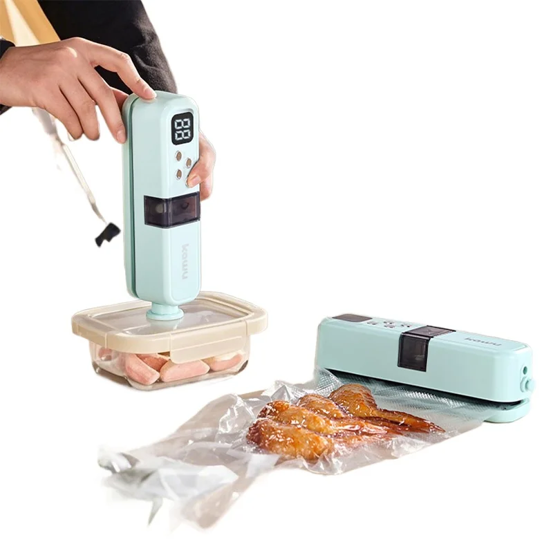 Vacuum sealing machine Small household portable wireless vacuum sealing
Vacuum sealing machine Small household portable wireless vacuum sealing