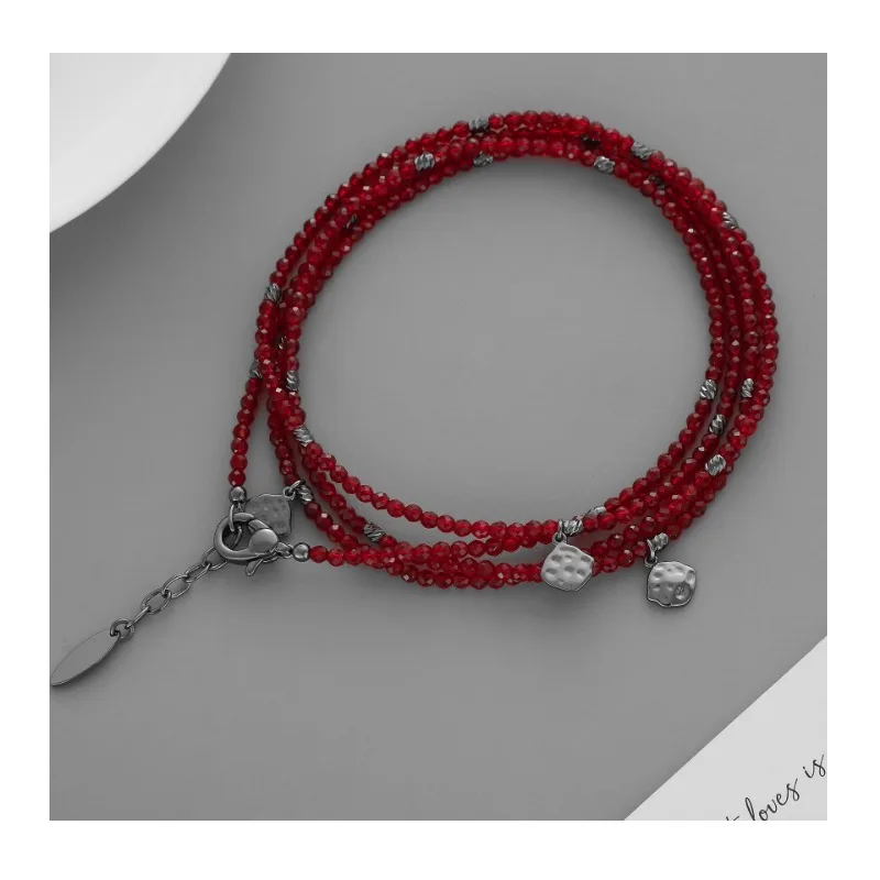 Spring and Summer New Glass Beaded Bracelet New Chinese Burning Silver Process Adjustable Multi-layer Winding Bracelet
Spring and Summer New Glass Beaded Bracelet New Chinese Burning Silver Process Adjustable Multi-layer Winding Bracelet