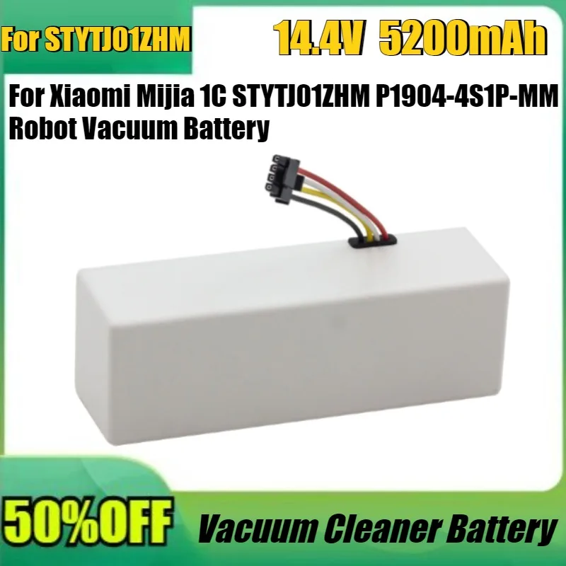 New 4S2P 14.4V 5200mAh Battery for Xiaomi Mijia 1C STYTJ01ZHM P1904-4S1P-MM Robot Vacuum Cleaner Accessories
New 4S2P 14.4V 5200mAh Battery for Xiaomi Mijia 1C STYTJ01ZHM P1904-4S1P-MM Robot Vacuum Cleaner Accessories