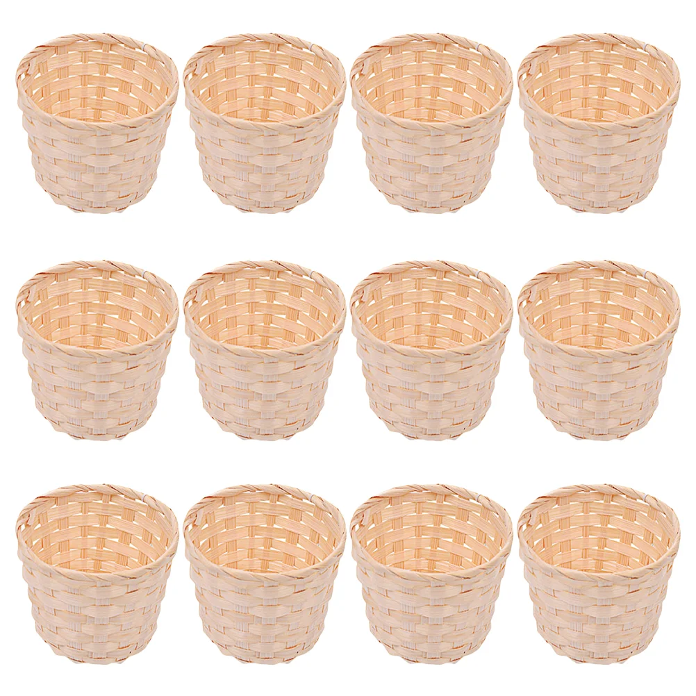 12 Pcs Woven Basket Storage Handle Hampers Make Baskets Laundry Desktop Wooden Sundries Organizer Decorate
12 Pcs Woven Basket Storage Handle Hampers Make Baskets Laundry Desktop Wooden Sundries Organizer Decorate
