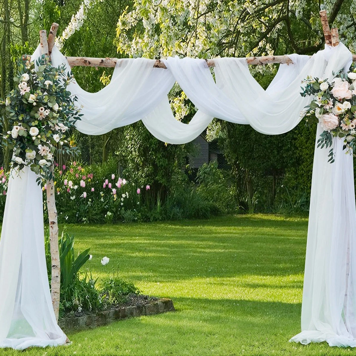 Wedding Organza Tulle Yarn Crystal Sheer Fabric for Wedding Birthday Party Decor Baby Shower Backdrop Wedding Chair Sashes Decor
Wedding Organza Tulle Yarn Crystal Sheer Fabric for Wedding Birthday Party Decor Baby Shower Backdrop Wedding Chair Sashes Decor