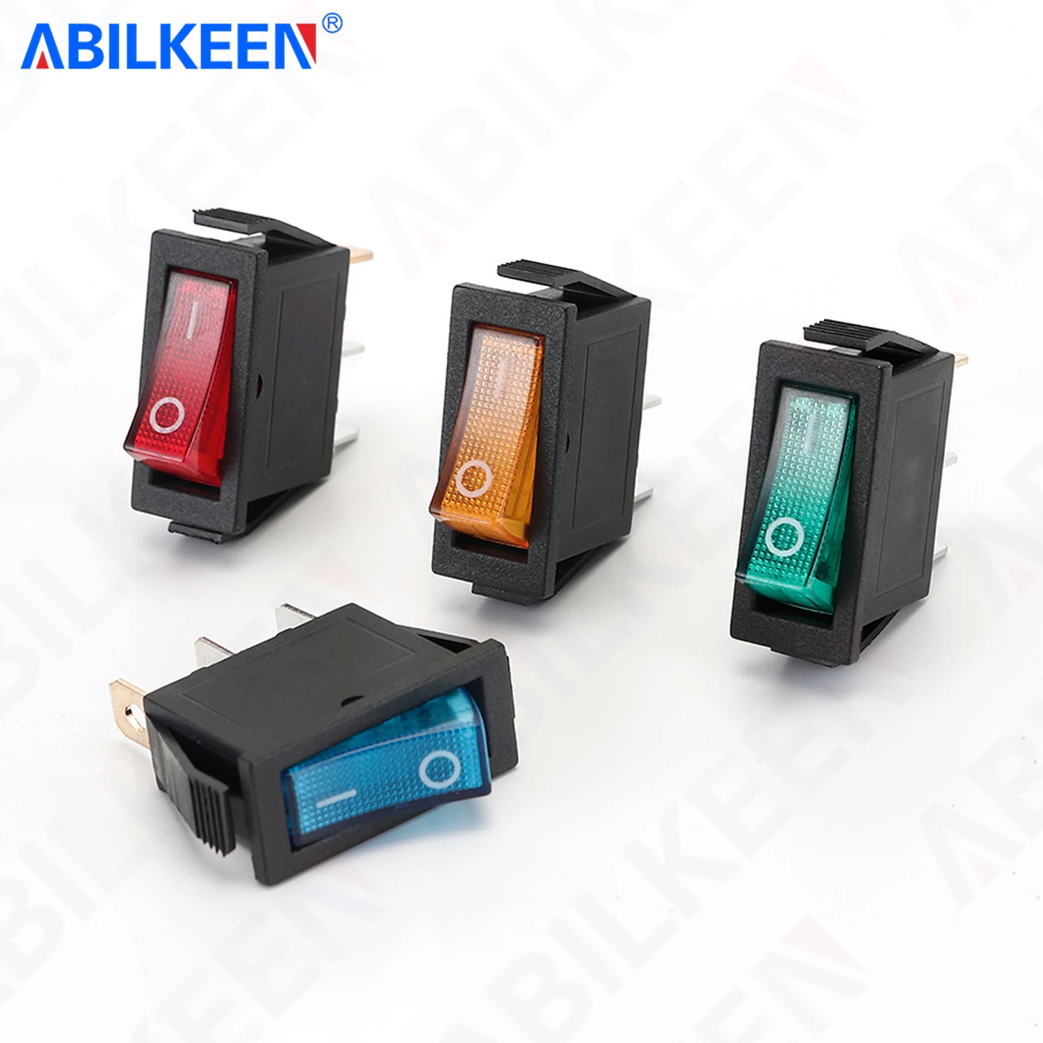 100PCS/LOT ABILKEEN KCD3-101N-5 3Pin SPST Rocker Switch 16A 250VAC ON-OFF Latching Rocker Toggle Switch LED Light Illuminated
100PCS/LOT ABILKEEN KCD3-101N-5 3Pin SPST Rocker Switch 16A 250VAC ON-OFF Latching Rocker Toggle Switch LED Light Illuminated