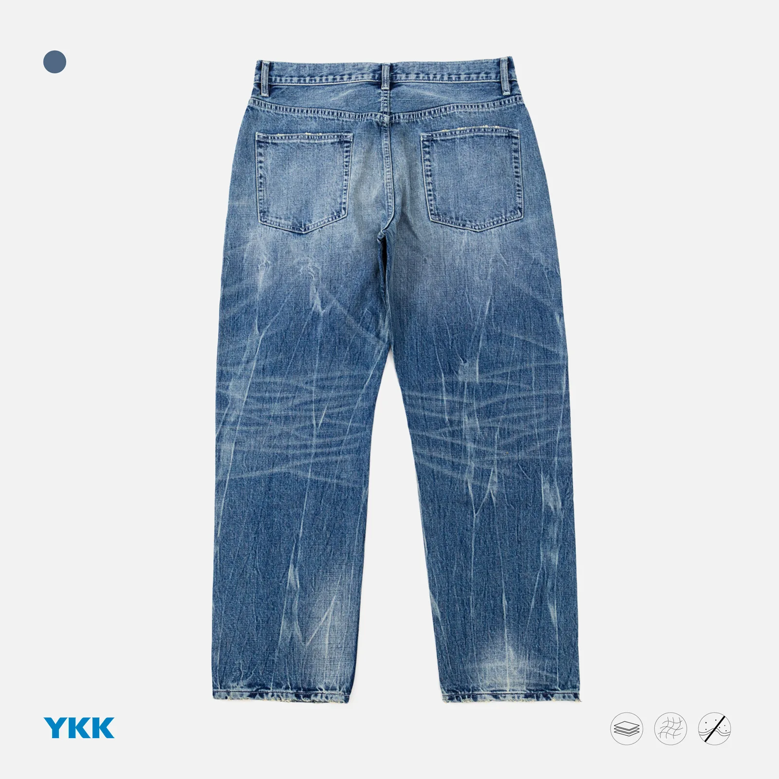 CleanFit Japanese Sle Straight Leg 50 Edition Waed Vintage Red Ear Blue Denim Jeans Men's Loose Straight Cut Jeans
CleanFit Japanese Sle Straight Leg 50 Edition Waed Vintage Red Ear Blue Denim Jeans Men's Loose Straight Cut Jeans