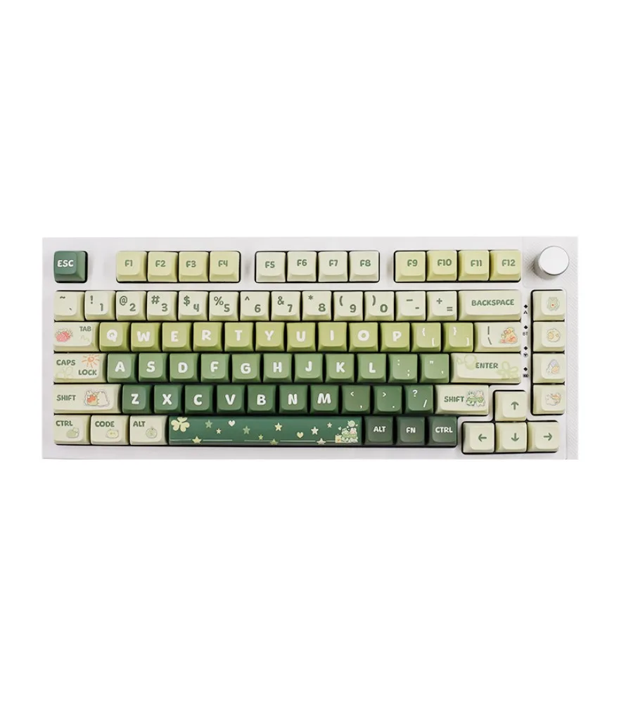 PBT hot sublimation XDA five sides light green theme small full set of keycaps 133 keys personalized small full set of keys
PBT hot sublimation XDA five sides light green theme small full set of keycaps 133 keys personalized small full set of keys