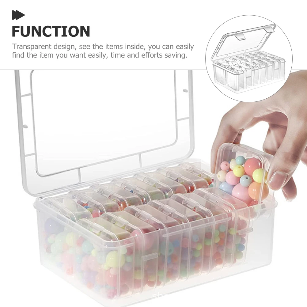PP Beads Organizer Box Clear Small Plastic Container with Lid for Jewelry Hair Clips Buttons Earplugs Mini Lightweight Portable
PP Beads Organizer Box Clear Small Plastic Container with Lid for Jewelry Hair Clips Buttons Earplugs Mini Lightweight Portable