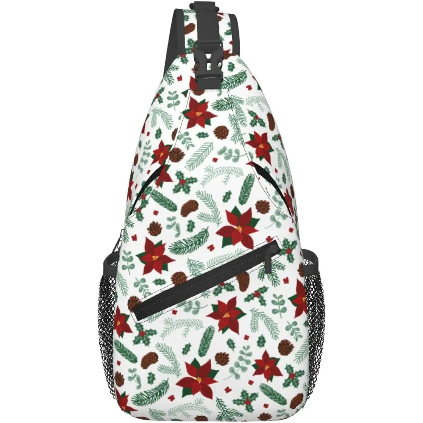 Christmas Crossbody Sling Bag For Women Men Adjustable Flowers Berries Chest Shoulder Sling Backpack Merry Daypack Gifts
Christmas Crossbody Sling Bag For Women Men Adjustable Flowers Berries Chest Shoulder Sling Backpack Merry Daypack Gifts