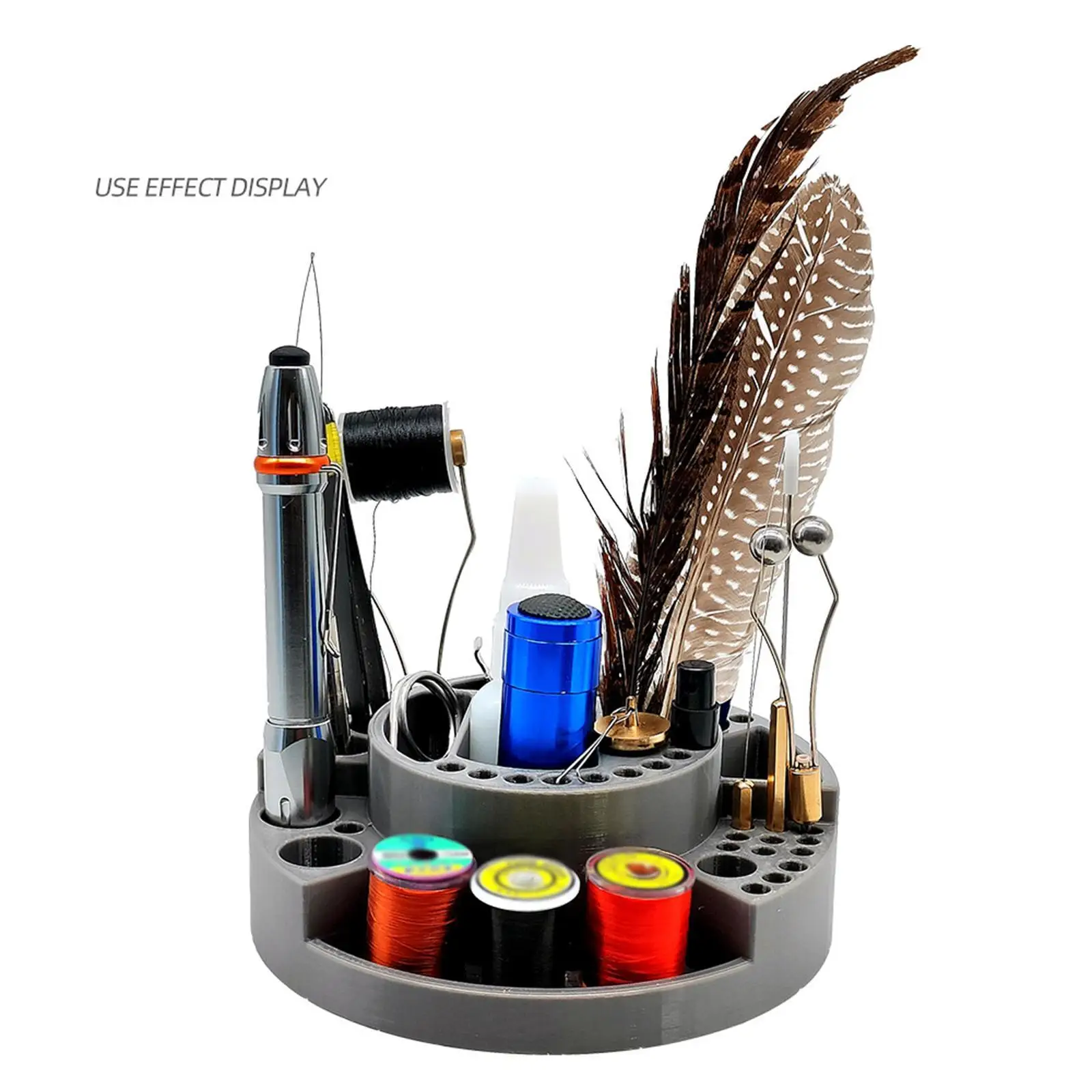 Fly Tying Tool Kit Tabletop Organizer Equipment Versatile Round Storage Rack for Father's Day Fishing Anglers Beginners Men
Fly Tying Tool Kit Tabletop Organizer Equipment Versatile Round Storage Rack for Father's Day Fishing Anglers Beginners Men