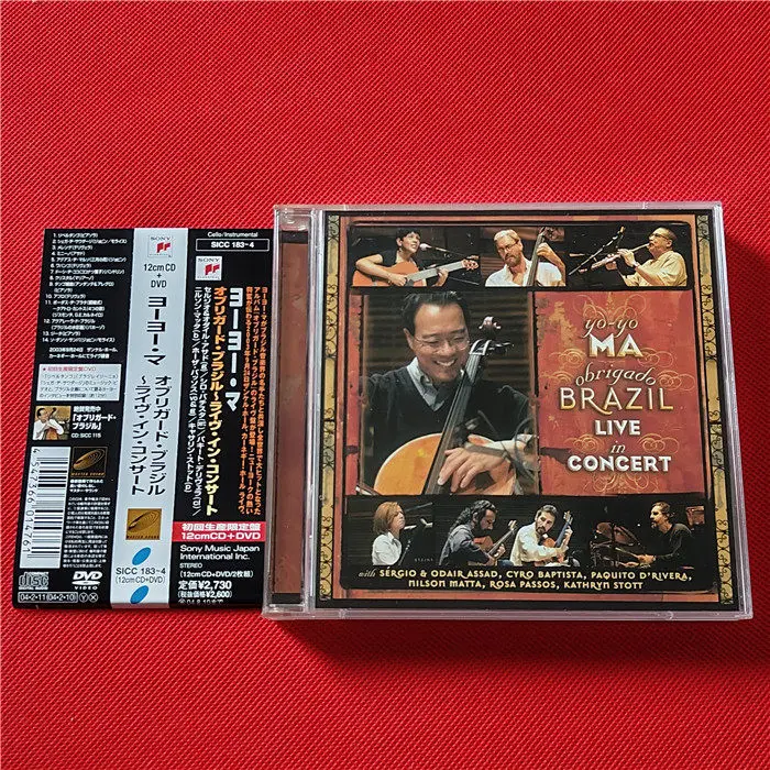 CD Yo-Yo Ma: Obrigado Brazil - Live in Concert (CD+DVD) -Yo-Yo Ma & Brazilian All-Star Ensemble -Sony Classical Crossover Album
CD Yo-Yo Ma: Obrigado Brazil - Live in Concert (CD+DVD) -Yo-Yo Ma & Brazilian All-Star Ensemble -Sony Classical Crossover Album