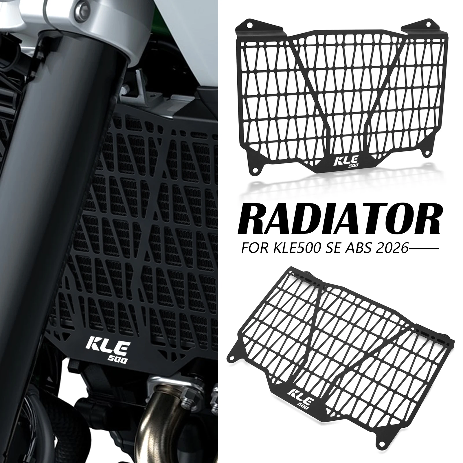 Motorcycle Accessories Radiator Grille Guard Protective Cover Skid Plate Cover for KLE500 SE ABS 2026-
Motorcycle Accessories Radiator Grille Guard Protective Cover Skid Plate Cover for KLE500 SE ABS 2026-