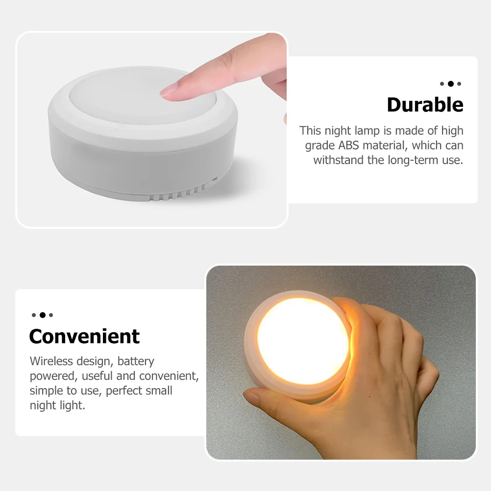 Powered Puck Lights Remote Control Cordless Touch Night Light Simple Useful Manual Dimming for Closet Bedside
Powered Puck Lights Remote Control Cordless Touch Night Light Simple Useful Manual Dimming for Closet Bedside