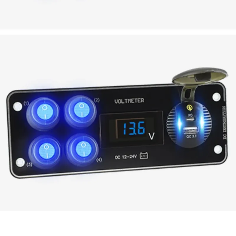 3.0 Power Switch Panel Buttons Car Light Toggle USB Charger 12V Adapter Auto Accessories For Boat Caravan RV Truck Trailer ATV
3.0 Power Switch Panel Buttons Car Light Toggle USB Charger 12V Adapter Auto Accessories For Boat Caravan RV Truck Trailer ATV