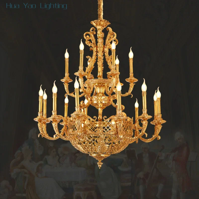 Royal Empire Style Copper Ceiling Lamp Luxury Pendant Lights Big Size Brass Chandelier Luxury Huge Chandeliers
Royal Empire Style Copper Ceiling Lamp Luxury Pendant Lights Big Size Brass Chandelier Luxury Huge Chandeliers