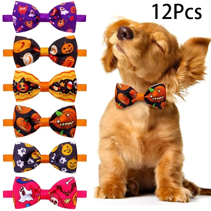 12Pcs Halloween Dog Cat Bow Tie Halloween Chihuahua Necklace Elastic Dog Collar for Puppy Pumpkin Ghost Bats Pet Accessories
12Pcs Halloween Dog Cat Bow Tie Halloween Chihuahua Necklace Elastic Dog Collar for Puppy Pumpkin Ghost Bats Pet Accessories