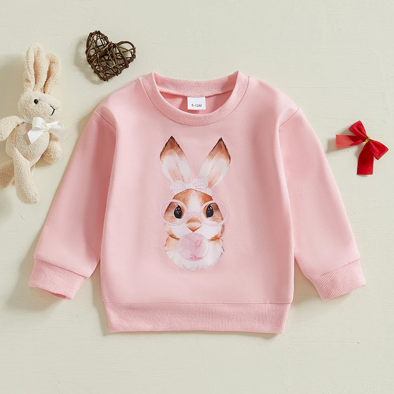 Listenwind Baby Girl Easter Sweatshirt Bunny Bow Print Round Neck Long Sleeve Spring Fall Pullover Tops for Toddler Cute Clothes
Listenwind Baby Girl Easter Sweatshirt Bunny Bow Print Round Neck Long Sleeve Spring Fall Pullover Tops for Toddler Cute Clothes