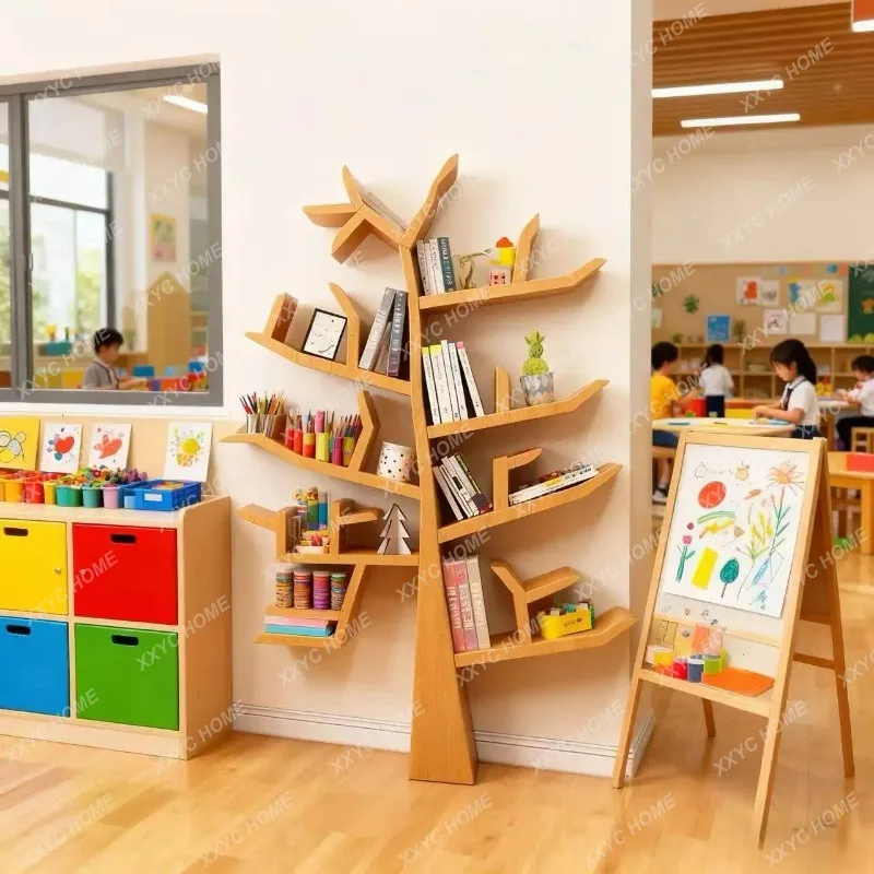 SLFloor-to-ceiling solid wood display stand Children's no-skin storage decorative stand
SLFloor-to-ceiling solid wood display stand Children's no-skin storage decorative stand