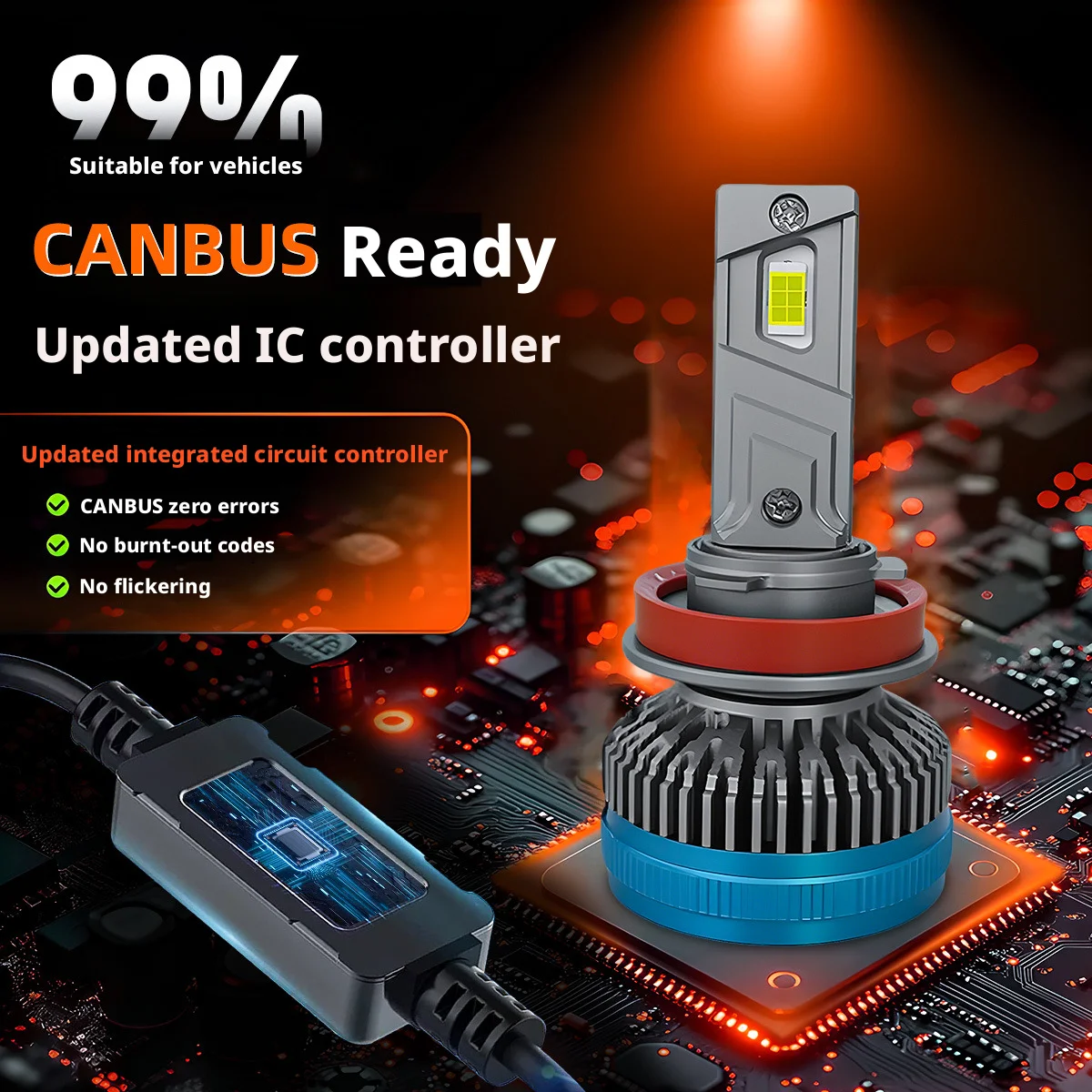 GICOO DC-M11 LED Headlight Bulbs for Car H4 H7 H11 6 Sides Auto Led 9005 9006 9004 9007 for Car Motorcycle
GICOO DC-M11 LED Headlight Bulbs for Car H4 H7 H11 6 Sides Auto Led 9005 9006 9004 9007 for Car Motorcycle
