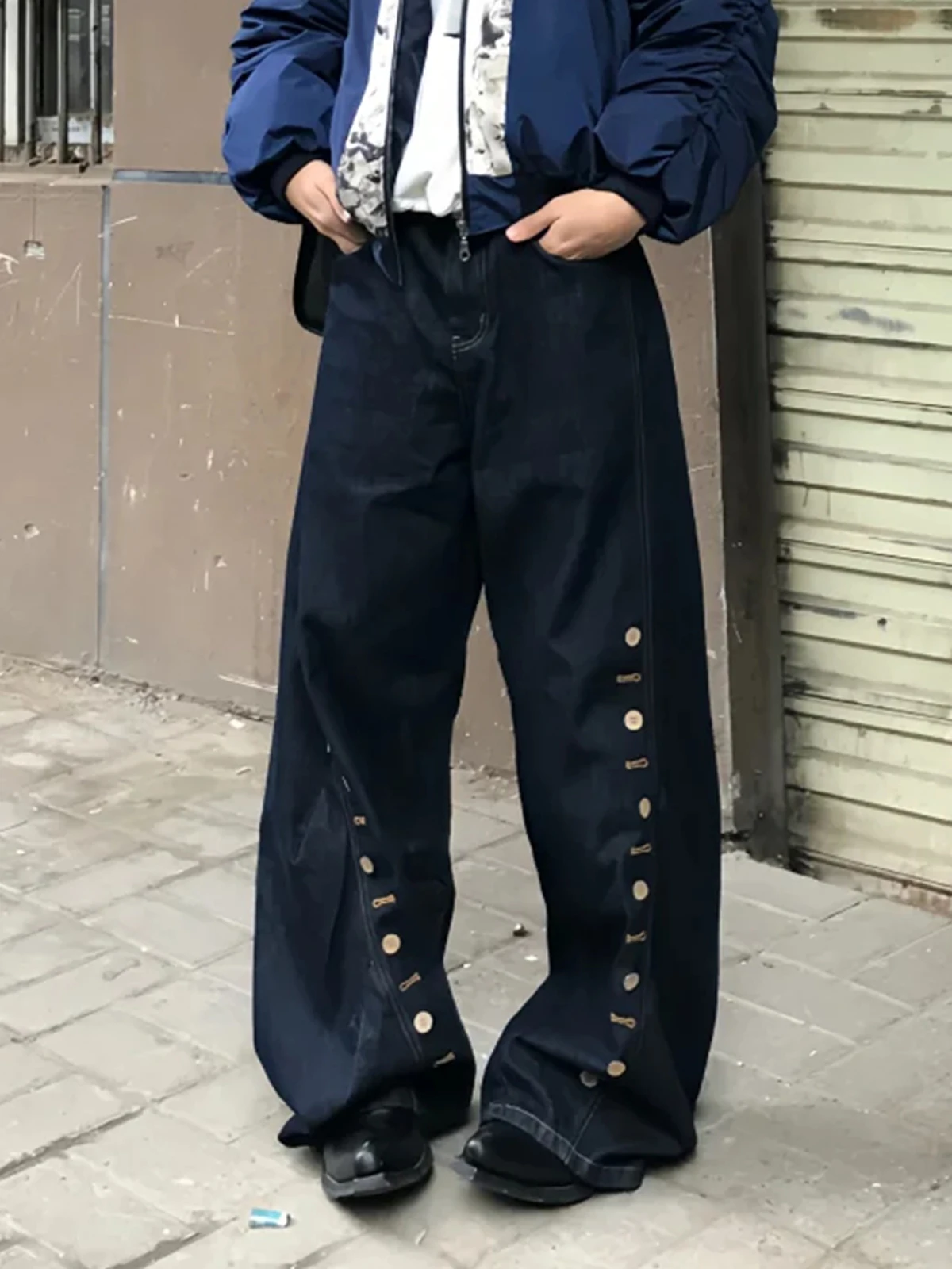 Deep Blue Buttoned Knife Men's Jeans Spring Autumn Loose Straight Leg Retro American Sle Casual Faion High Waist
Deep Blue Buttoned Knife Men's Jeans Spring Autumn Loose Straight Leg Retro American Sle Casual Faion High Waist