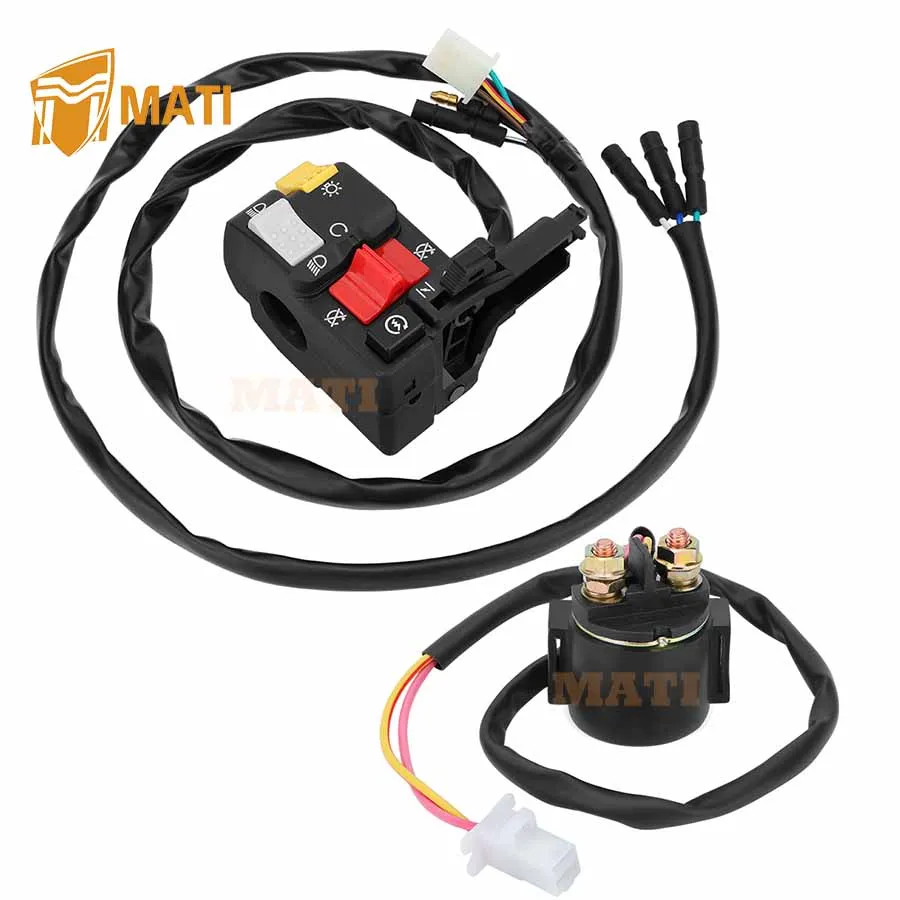 Руль MATI и реле стартера для Honda FourTrax 300 2x4/4x4 TRX300/TRX300FW 1996-2000 35020-HM5-A10 35850-HC4-000
Руль MATI и реле стартера для Honda FourTrax 300 2x4/4x4 TRX300/TRX300FW 1996-2000 35020-HM5-A10 35850-HC4-000