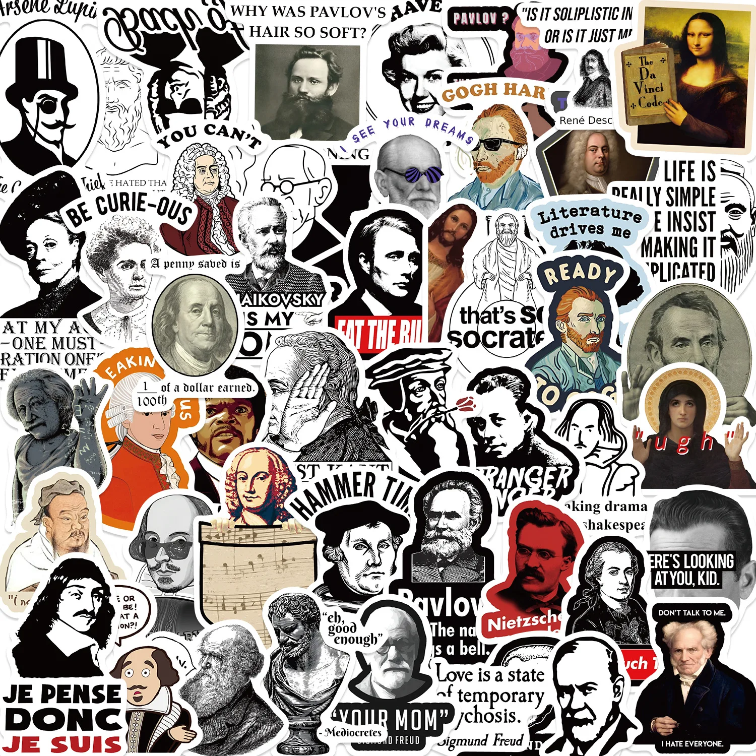 10/30/50Pcs Funny Famous Person Consonant Meme Stickers Graffiti DIY Car Skateboard Laptop Motorcycle Helmet Graffiti Sticker
10/30/50Pcs Funny Famous Person Consonant Meme Stickers Graffiti DIY Car Skateboard Laptop Motorcycle Helmet Graffiti Sticker