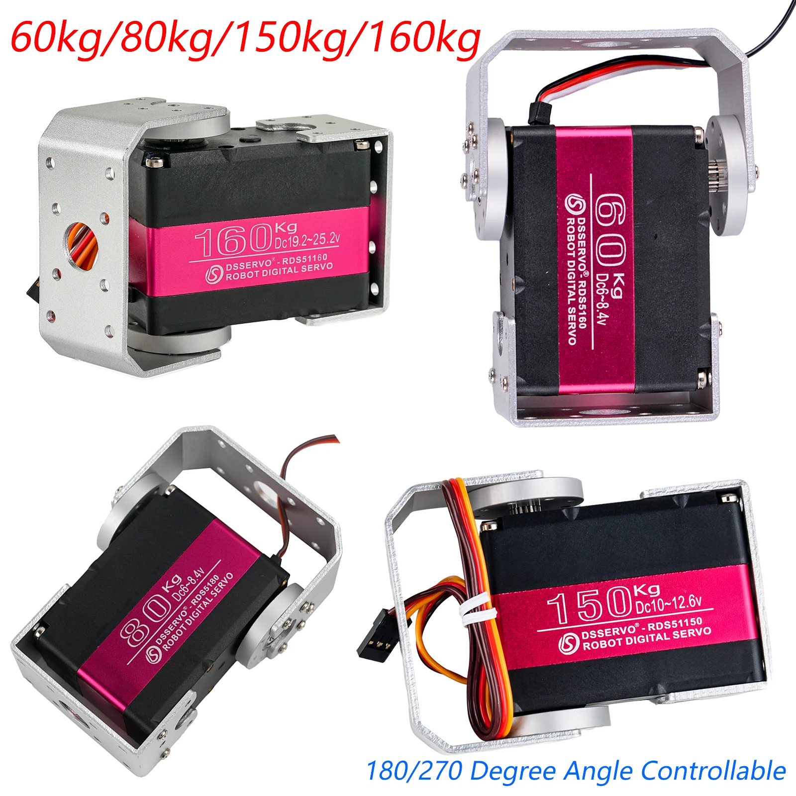 Цифровые двухосевые сервоприводы RC 60/80/150/160 кг, 180° ° /270 ° Высокомоментный сервопривод с металлическим редуктором для FPV-дронов, моделей автомобилей и роботов масштаба 1/5
Цифровые двухосевые сервоприводы RC 60/80/150/160 кг, 180° ° /270 ° Высокомоментный сервопривод с металлическим редуктором для FPV-дронов, моделей автомобилей и роботов масштаба 1/5