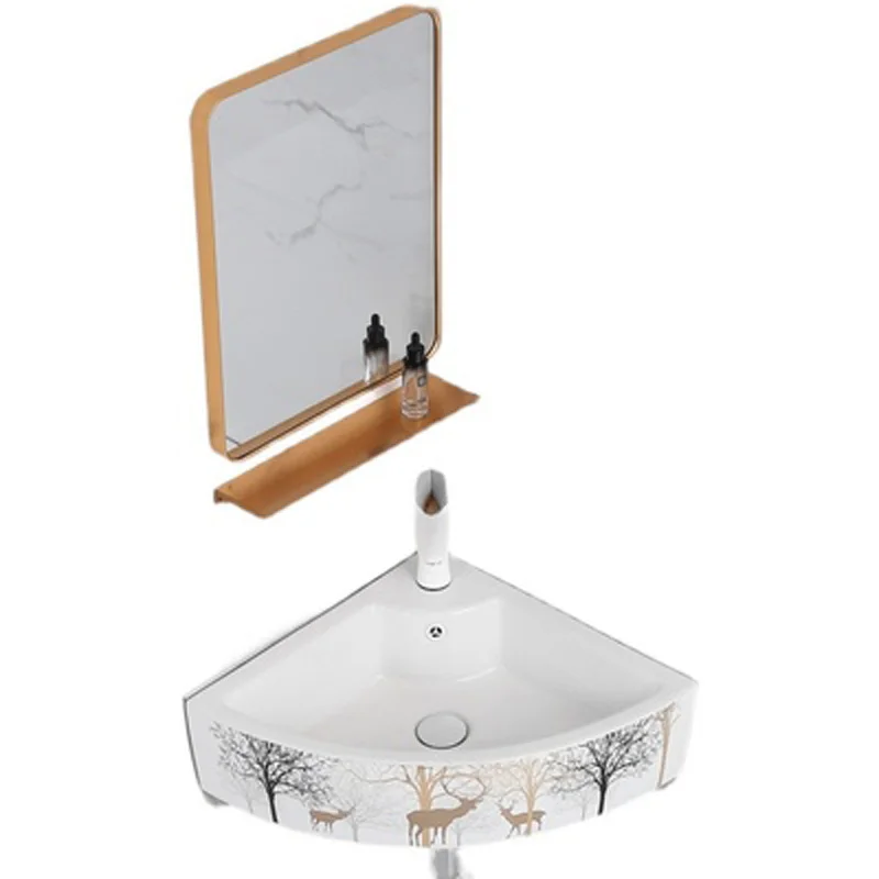 Wall-mounted Wash Basin Corner Triangle Basin Balcony Ceramic Wash Basin Small Household Wash Basin
Wall-mounted Wash Basin Corner Triangle Basin Balcony Ceramic Wash Basin Small Household Wash Basin