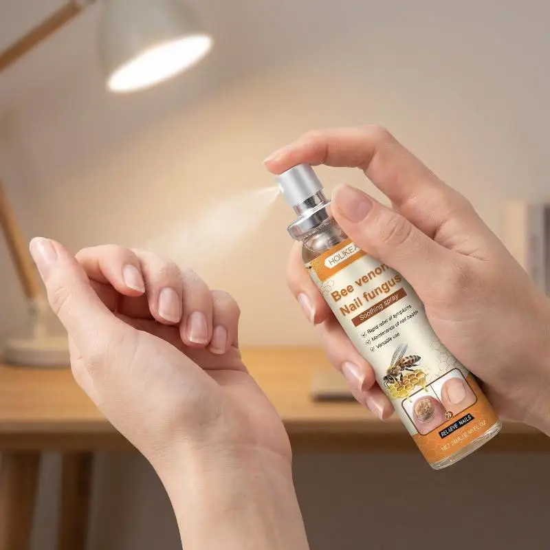 Bee Venom Nail Fungus Repair Spray Gray Nail Onychomycosis Paronychia Removal Relieve Foot Odor Hand Foot Nail Care
Bee Venom Nail Fungus Repair Spray Gray Nail Onychomycosis Paronychia Removal Relieve Foot Odor Hand Foot Nail Care
