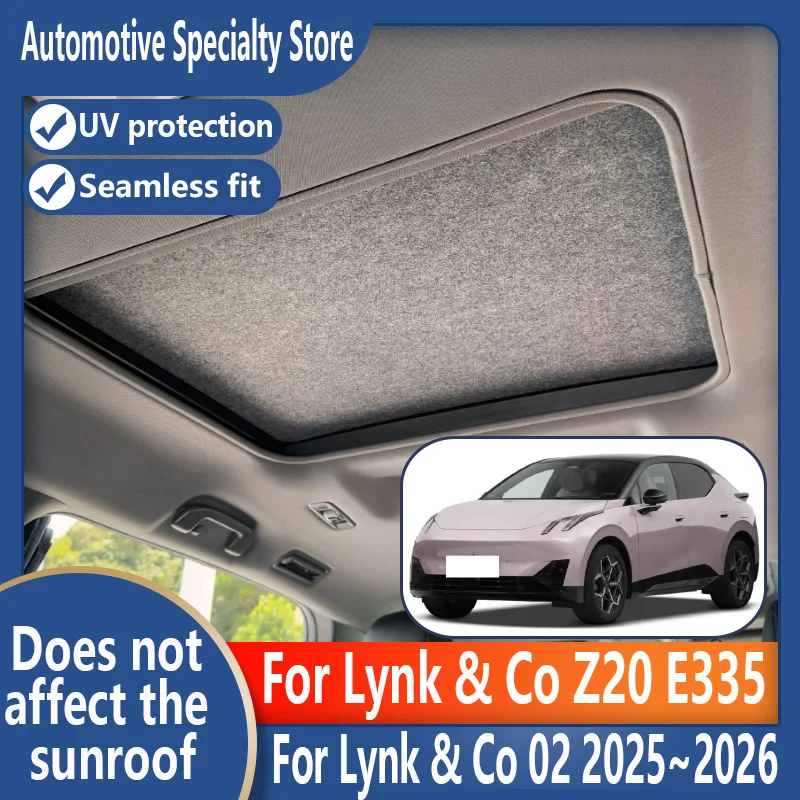 For Lynk & Co Z20 02 E335 2025~2026 25 Car Panoramic Sunroof Insulation Roof Visor Adsorption Suede Fabric Sun Protection Anti-U
For Lynk & Co Z20 02 E335 2025~2026 25 Car Panoramic Sunroof Insulation Roof Visor Adsorption Suede Fabric Sun Protection Anti-U