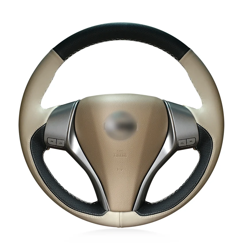 Сшитый вручную нескользящий чехол на руль из искусственной кожи своими руками для Nissan Teana Altima X-Trail Qashqai, аксессуары для интерьера
Сшитый вручную нескользящий чехол на руль из искусственной кожи своими руками для Nissan Teana Altima X-Trail Qashqai, аксессуары для интерьера