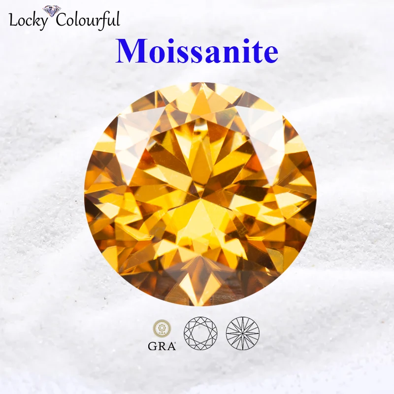 Moissanite Round Shape Champagne Color VVS1 Beads for Charms DIY Jewelry Making Earrings Bracelet Materials with GRA Certificate
Moissanite Round Shape Champagne Color VVS1 Beads for Charms DIY Jewelry Making Earrings Bracelet Materials with GRA Certificate