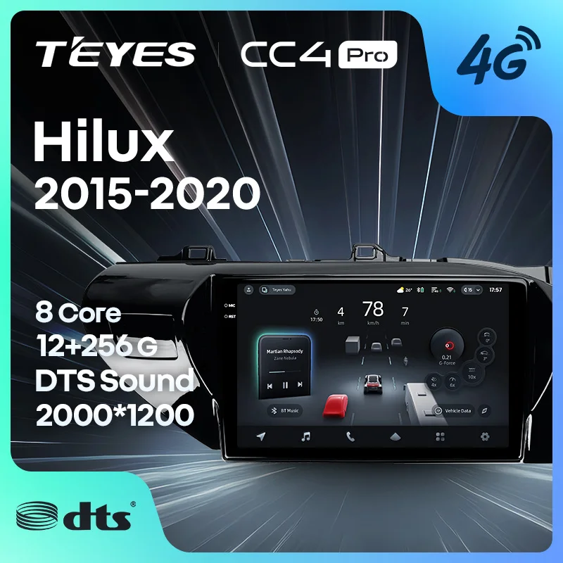 TEYES CC4 PRO For Toyota Hilux Pick Up AN120 2015 - 2020 Right hand drive CarPlay Radio Multimedia Car play Auto 2DIN Autoradio
TEYES CC4 PRO For Toyota Hilux Pick Up AN120 2015 - 2020 Right hand drive CarPlay Radio Multimedia Car play Auto 2DIN Autoradio