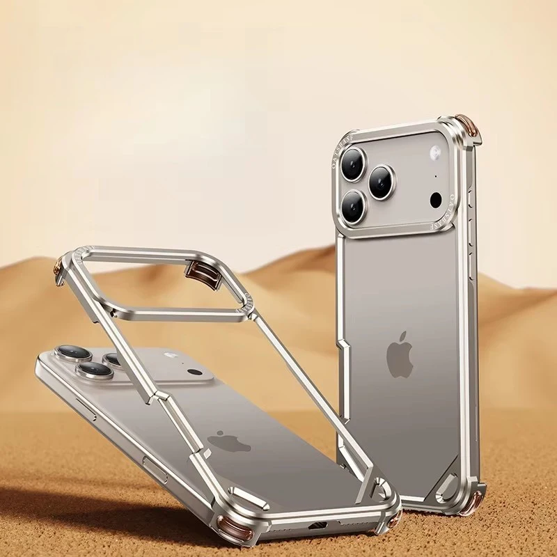 For iPhone 17 16 15 Pro Max 17Air Aviation Aluminum Alloy Frame Bumper Phone Case Metal Frameless Hollow Heat Dissipation Cover
For iPhone 17 16 15 Pro Max 17Air Aviation Aluminum Alloy Frame Bumper Phone Case Metal Frameless Hollow Heat Dissipation Cover