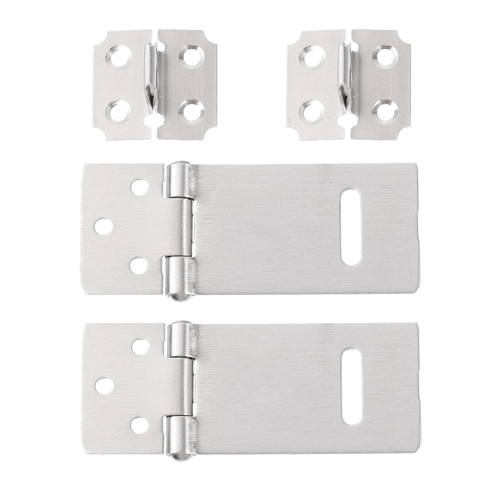 2 Sets Stainless Steel Door Latch Anti theft Padlock for Cabinets Gates Boxes Cupboards Drawers Home Security Hardware Garage
2 Sets Stainless Steel Door Latch Anti theft Padlock for Cabinets Gates Boxes Cupboards Drawers Home Security Hardware Garage