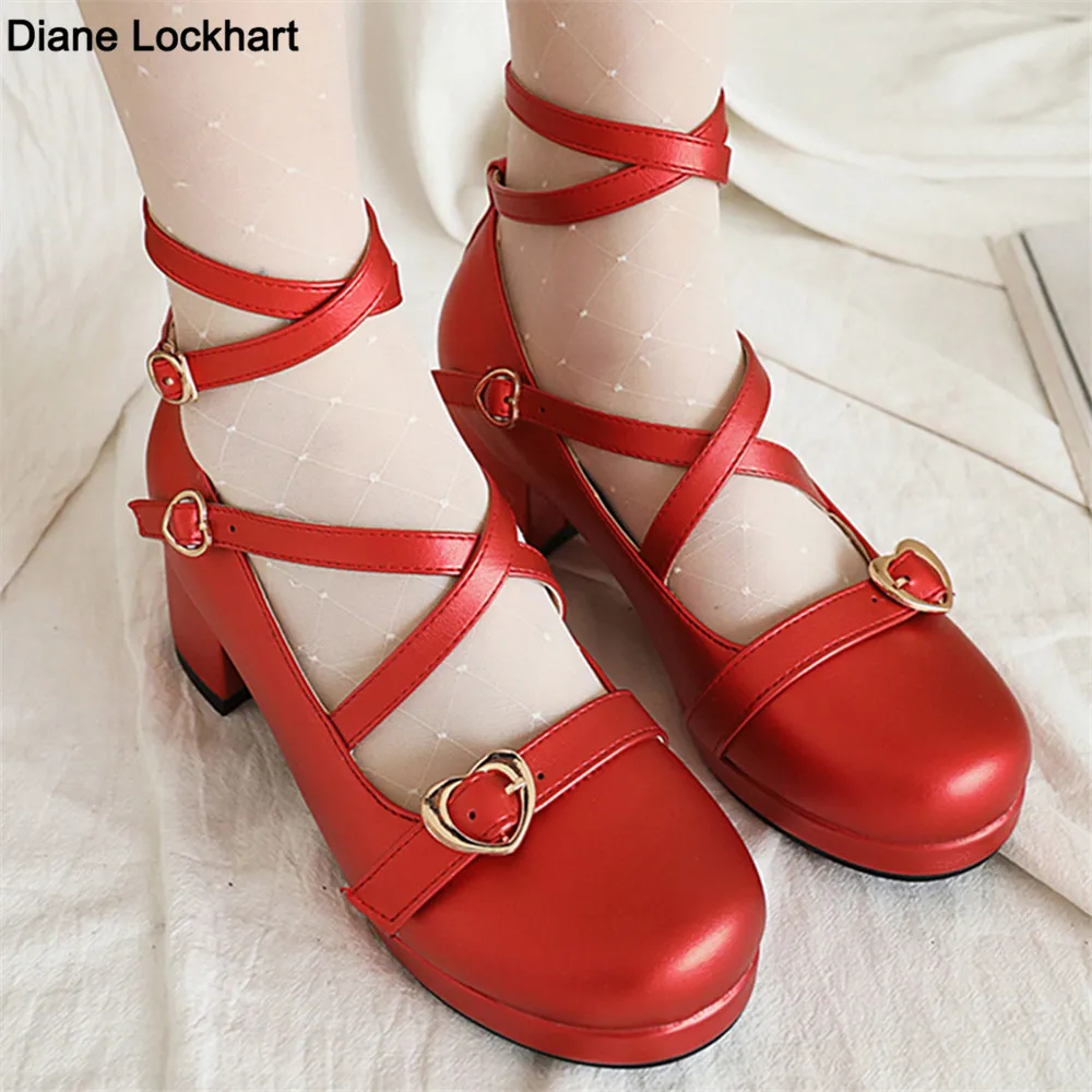 2023 Spring Autumn Women Pumps Lolita Shoes Platform Block High Heels Red Cross Buckle Mary Jane Bow Ladies Cosplay Party 31-43
2023 Spring Autumn Women Pumps Lolita Shoes Platform Block High Heels Red Cross Buckle Mary Jane Bow Ladies Cosplay Party 31-43