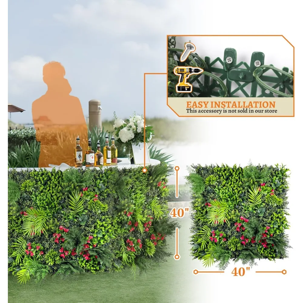 «Набор из 5 панелей из искусственного самшита, 40x40 дюймов, декор стен из искусственной травы и зеленой травы, экран конфиденциальности в помещении, идеально подходит для заднего двора
«Набор из 5 панелей из искусственного самшита, 40x40 дюймов, декор стен из искусственной травы и зеленой травы, экран конфиденциальности в помещении, идеально подходит для заднего двора