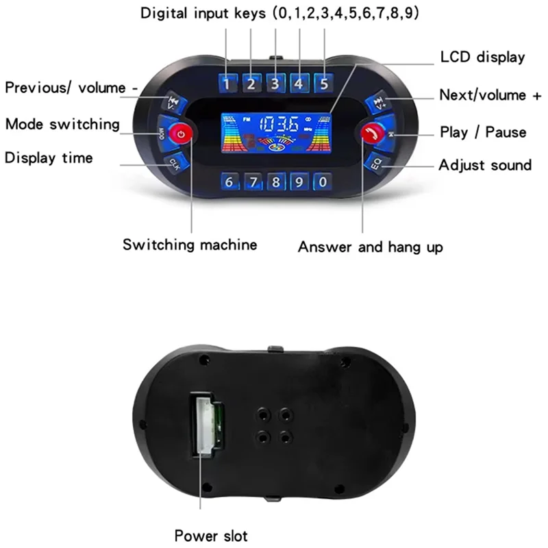 MT730 Motorcycle Bluetooth Speaker USB Motorcycle Burglar Motorcycle FM Radio Stereo Loudspeaker Blue
MT730 Motorcycle Bluetooth Speaker USB Motorcycle Burglar Motorcycle FM Radio Stereo Loudspeaker Blue