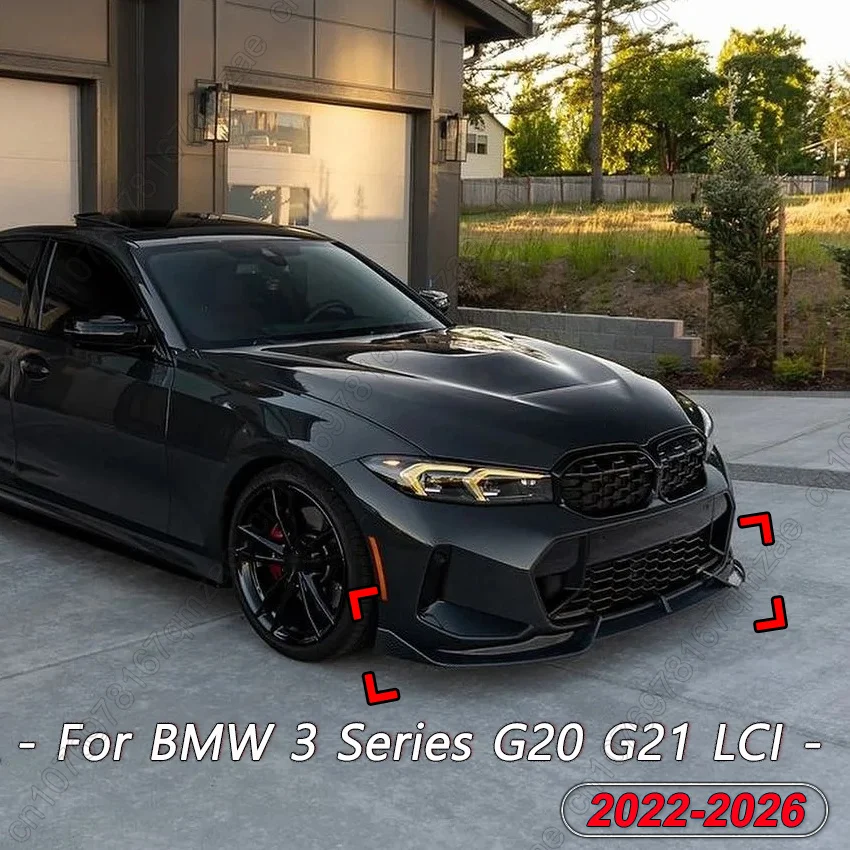 Upgrade Front Bumper Spoiler For BMW 3 Series G20 G21 LCI 2023-2026 Gloss Black Front Chin Diffuser Spoiler Car Accessories
Upgrade Front Bumper Spoiler For BMW 3 Series G20 G21 LCI 2023-2026 Gloss Black Front Chin Diffuser Spoiler Car Accessories