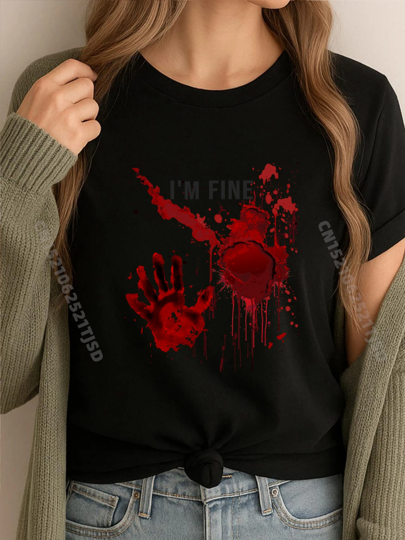 I m Fine Bloody Hand Blood Stained Blood Splatter Хэллоуин Дизайнерская одежда Женщина Мужчина Мужская одежда Предложения
I m Fine Bloody Hand Blood Stained Blood Splatter Хэллоуин Дизайнерская одежда Женщина Мужчина Мужская одежда Предложения