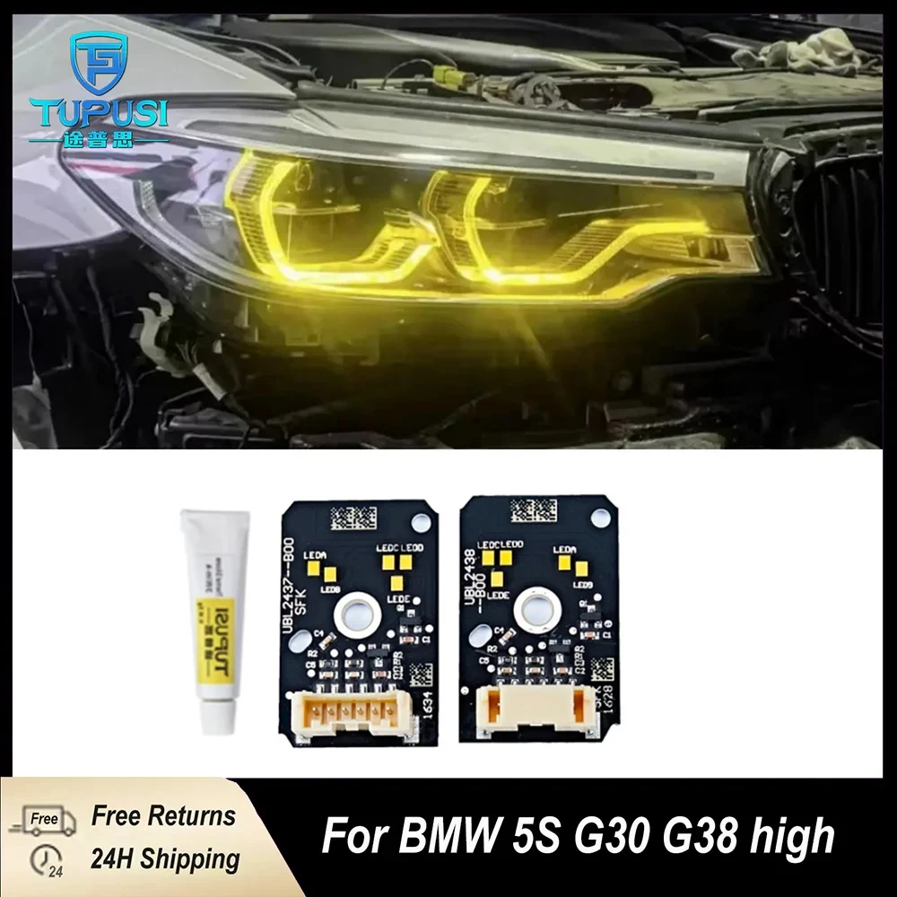 2PCS Yellow LED DRL Boards For 2017 2018 2019 BMW 5 Series F90 520i 530i 540i G32 G30 GT M5 Adaptive LED Headlight Angel Eye
2PCS Yellow LED DRL Boards For 2017 2018 2019 BMW 5 Series F90 520i 530i 540i G32 G30 GT M5 Adaptive LED Headlight Angel Eye